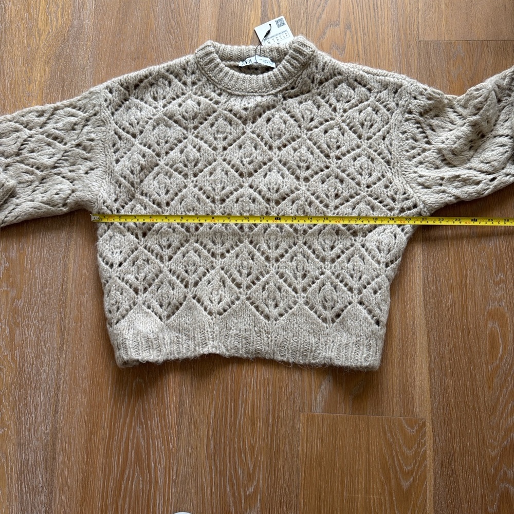 Zara Beige Knit Sweater - Picture 3 of 5